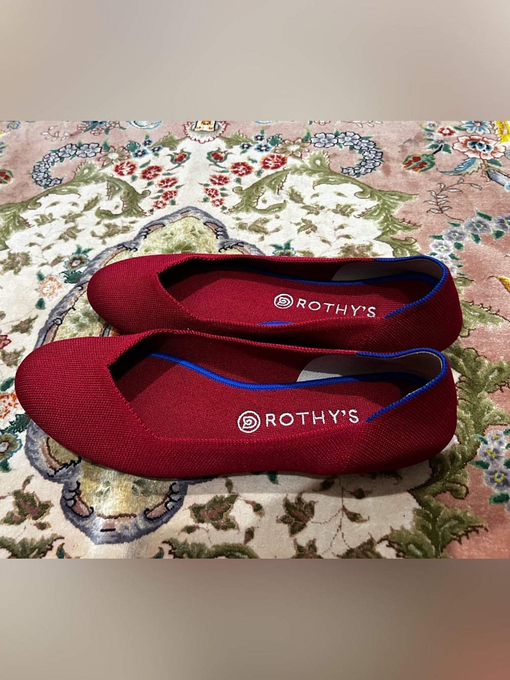 Rothy’s ‘Scooter Red’ ballet flats 12 excellent condition - discontinued color! - Picture 5 of 6